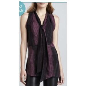 robert rodriguez purple tunic Sleeveless Size 8